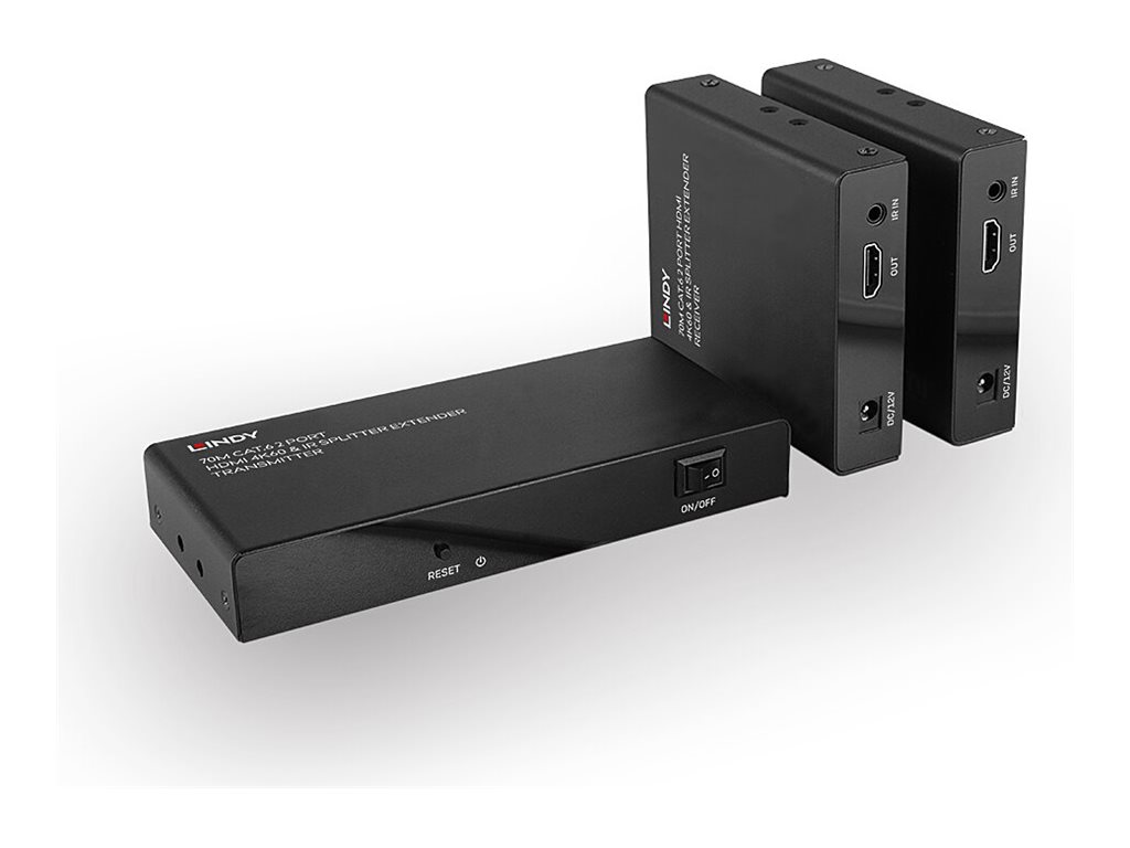 LINDY 70m 2 Port Cat.6 HDMI 4K60 Splitter Extender