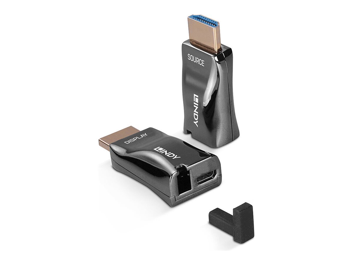 LINDY 300m HDMI 4K60 Fiber Optic Dongle extender