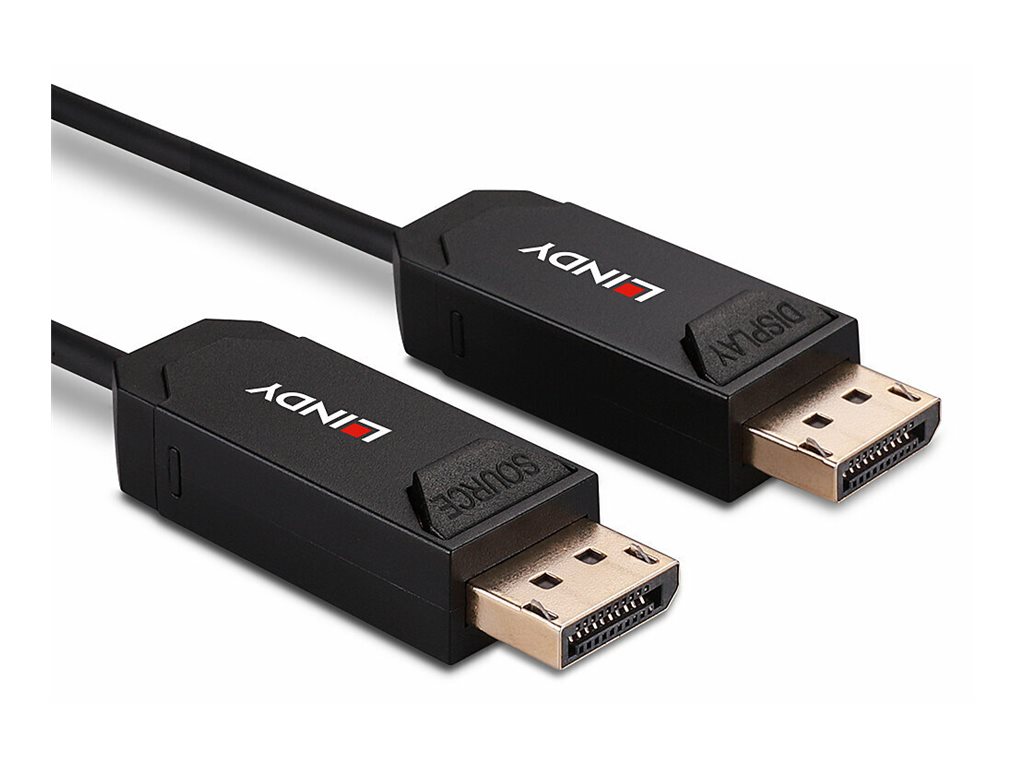 LINDY 20m Fibre Optic Hybrid DisplayPort 2.0 UHBR10 Kabel