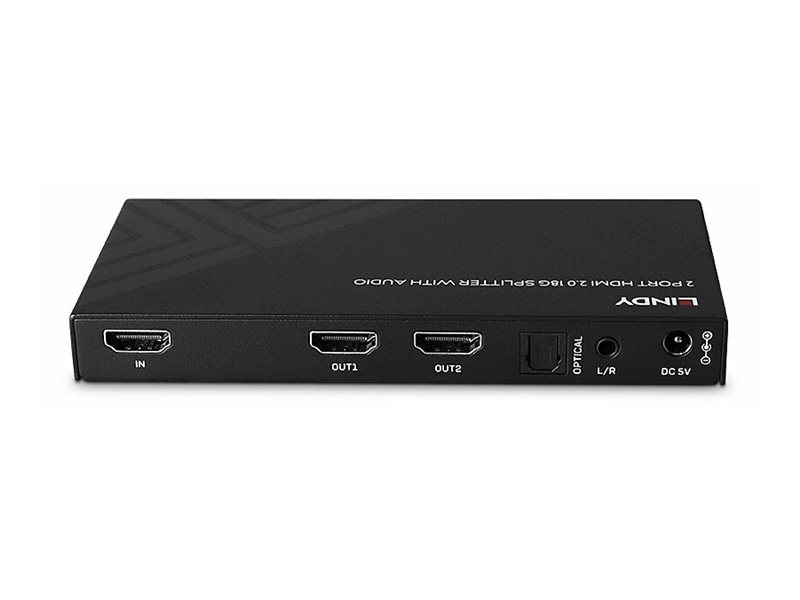 LINDY 2 Port HDMI 8K60 Splitter mit Audio