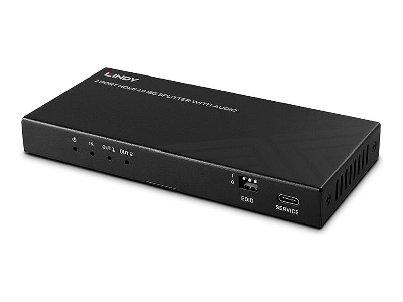LINDY 2 Port HDMI 8K60 Splitter mit Audio