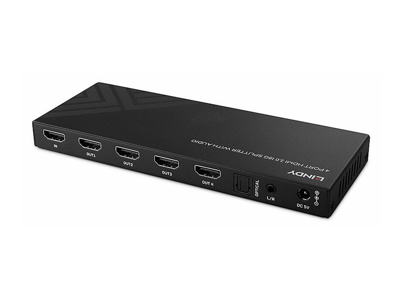 LINDY 4 Port HDMI 8K60 Splitter mit Audio