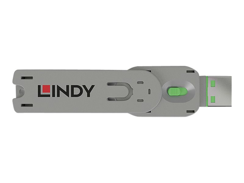LINDY Schlüssel für USB Typ A Port Schloss grün