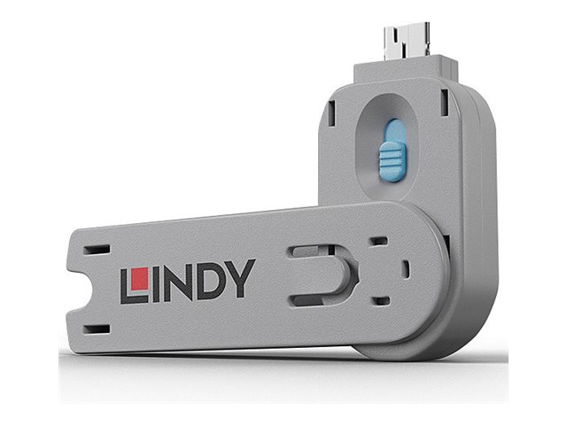 LINDY Schlüssel für USB Typ A Port Schloss blau
