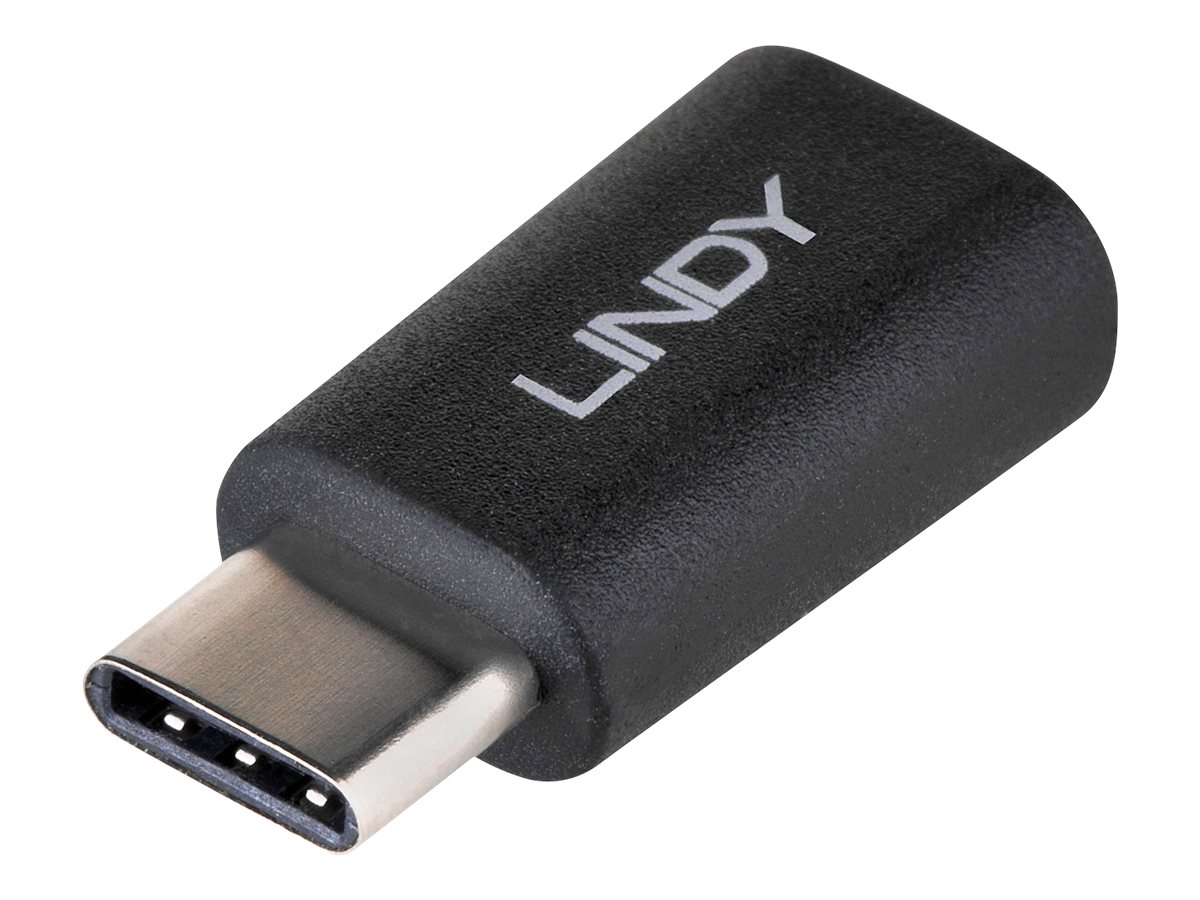 Lindy 41896 Kabeladapter USB-C Micro-B Schwarz
