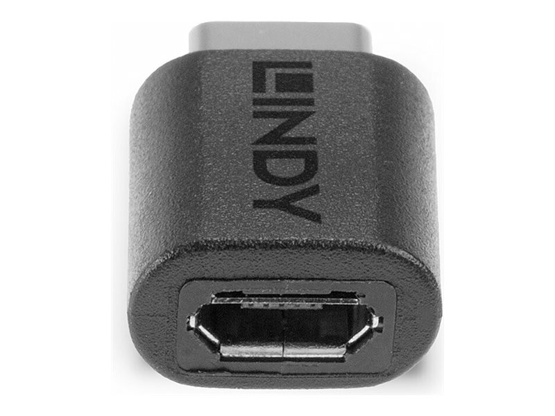 Lindy 41896 Kabeladapter USB-C Micro-B Schwarz