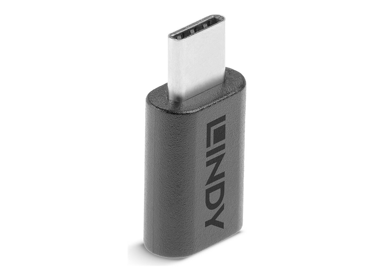 Lindy 41896 Kabeladapter USB-C Micro-B Schwarz