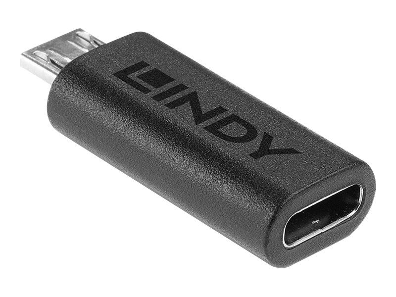 Lindy 41903 Kabeladapter USB Type C USB Type Micro-B Schwarz