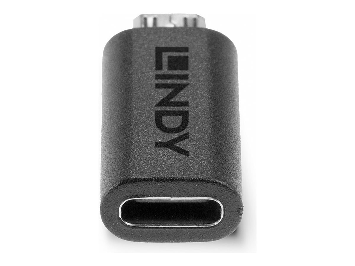 Lindy 41903 Kabeladapter USB Type C USB Type Micro-B Schwarz