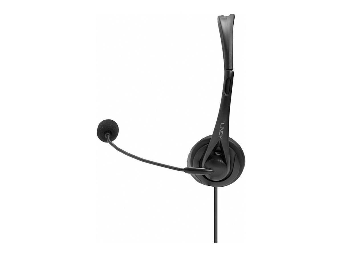 Lindy 42870 Kopfhörer & Headset Kabelgebunden Kopfband Anrufe/Musik USB Typ-A Schwarz