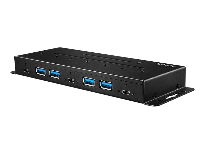 LINDY 7 Port USB 3.1 Gen 2 Metall Hub