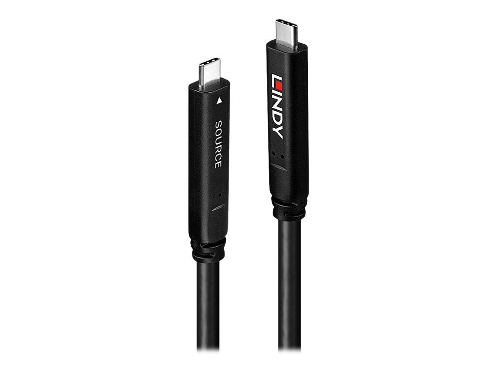 LINDY 10m USB 3.2 Gen 1 & DP 1.4 Typ C Hybrid Cable