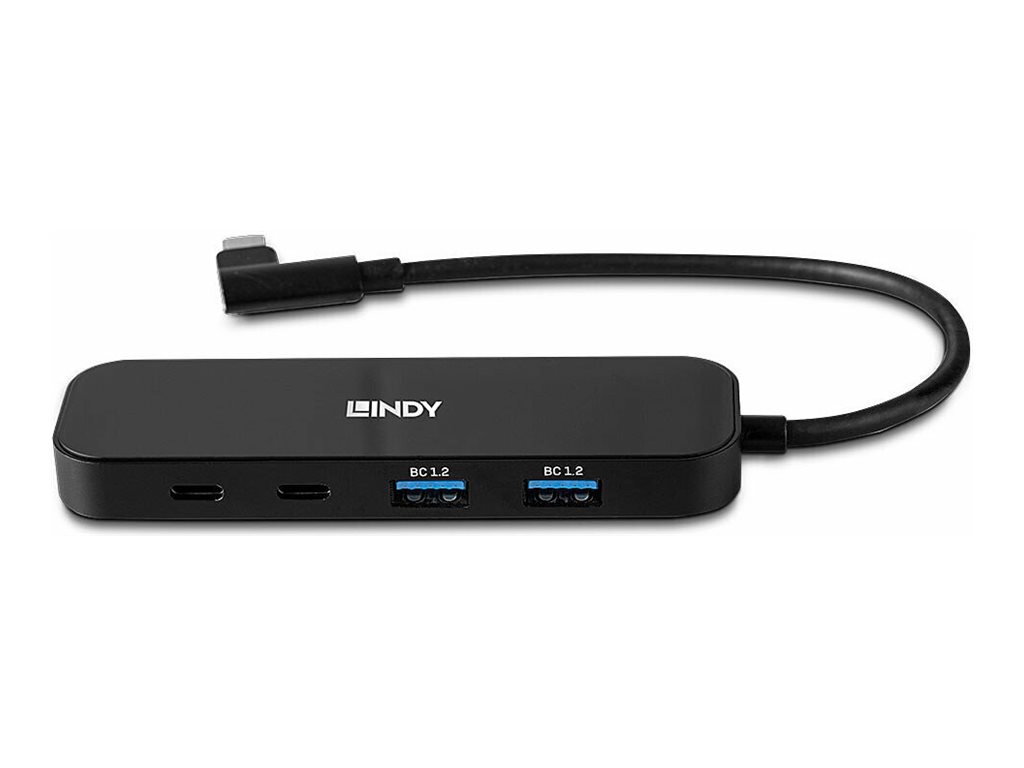 Lindy 43334 Schnittstellen-Hub USB 3.2 Gen 2 (3.1 Gen 2) Type-C 10000 Mbit/s Schwarz