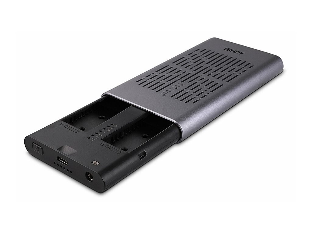 Lindy 43382 Speicherlaufwerksgehäuse SSD-Gehäuse Silber M.2