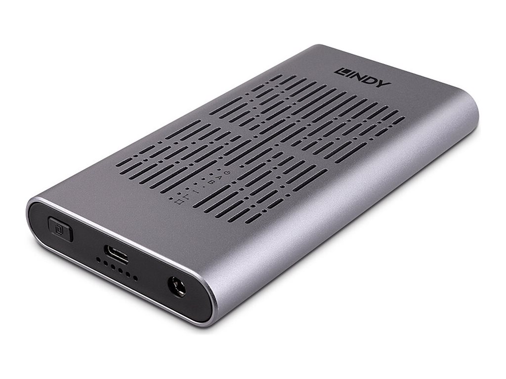 Lindy 43382 Speicherlaufwerksgehäuse SSD-Gehäuse Silber M.2