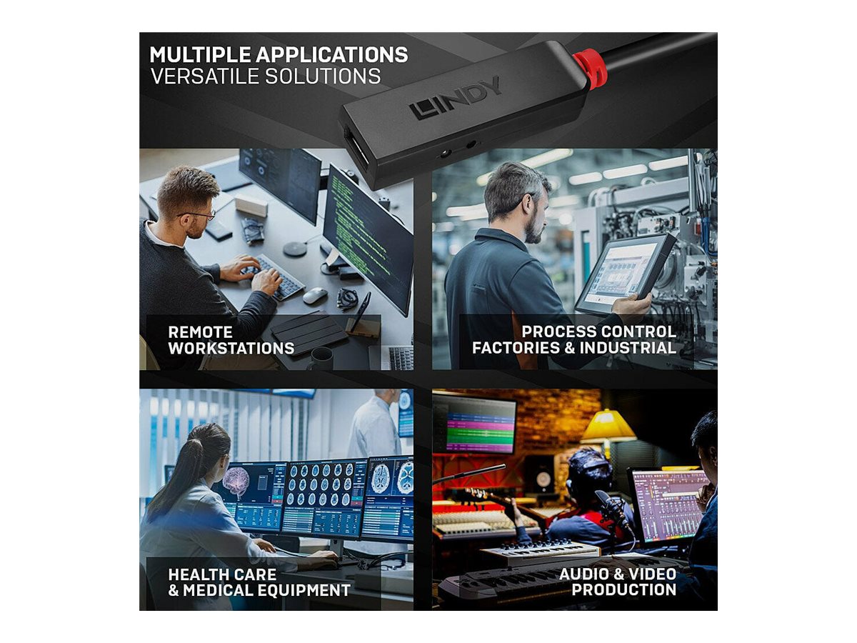 LINDY 10m USB 3.0 Aktivverlängerung Slim