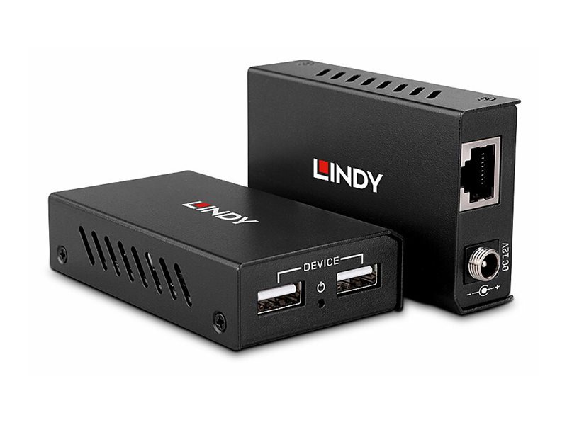 LINDY 100m 2 Port USB 2.0 Cat.6 Extender