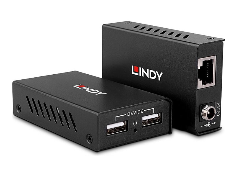 LINDY 100m 2 Port USB 2.0 Cat.6 Extender