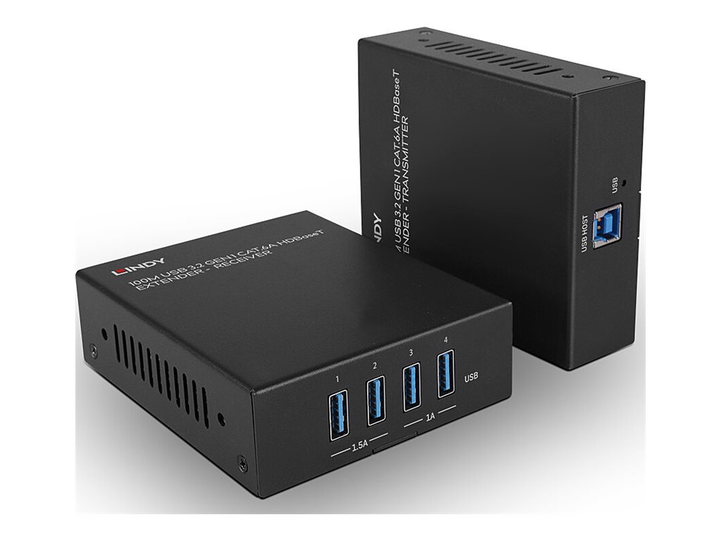 LINDY USB 3.2 Gen 1 Cat.6A HDBaseT Extender 100m