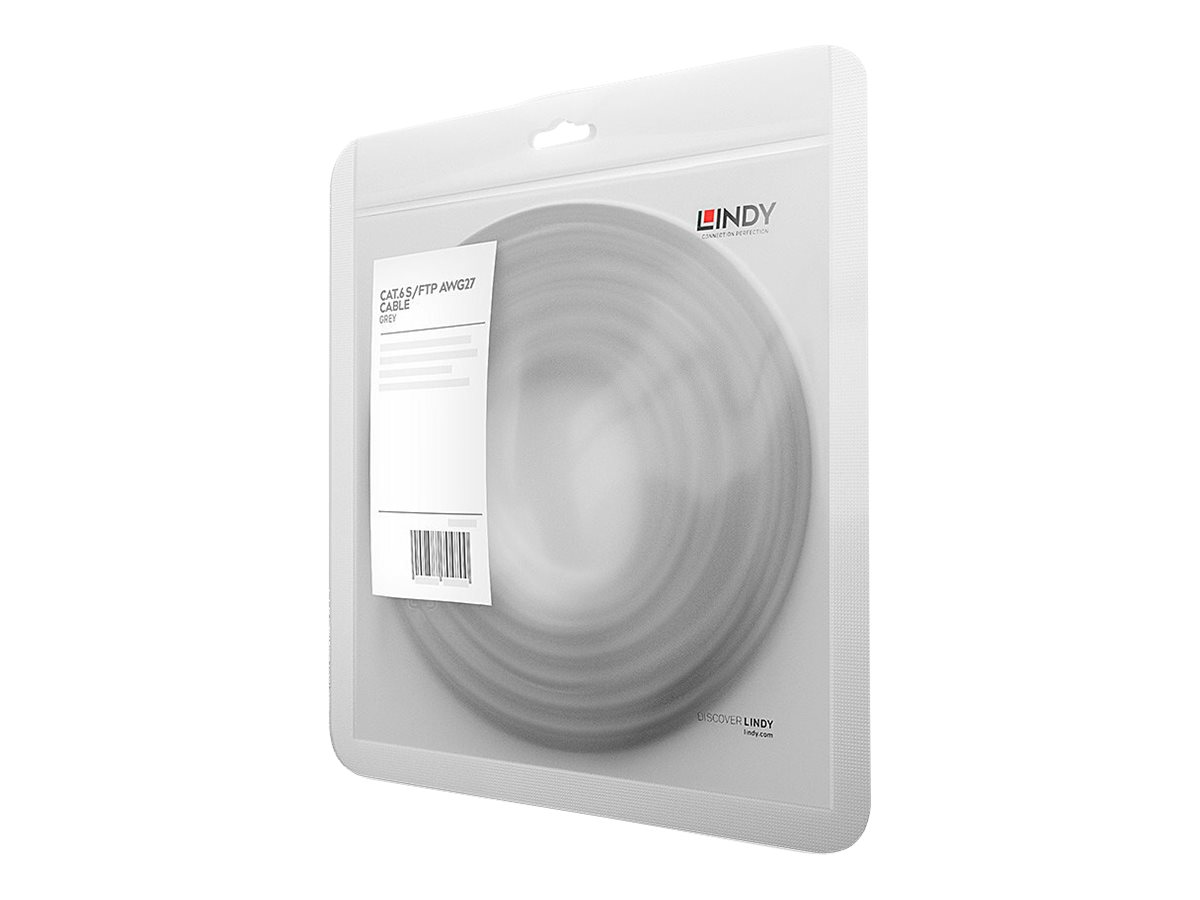 LINDY Patchkabel Cat6 S/FTP grau 0.30m