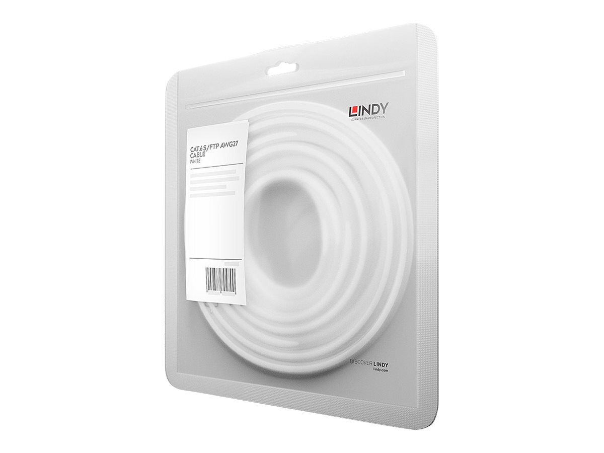 Lindy RJ-45 Cat.6 S/FTP 15m Netzwerkkabel Weiß Cat6 S/FTP (S-STP)