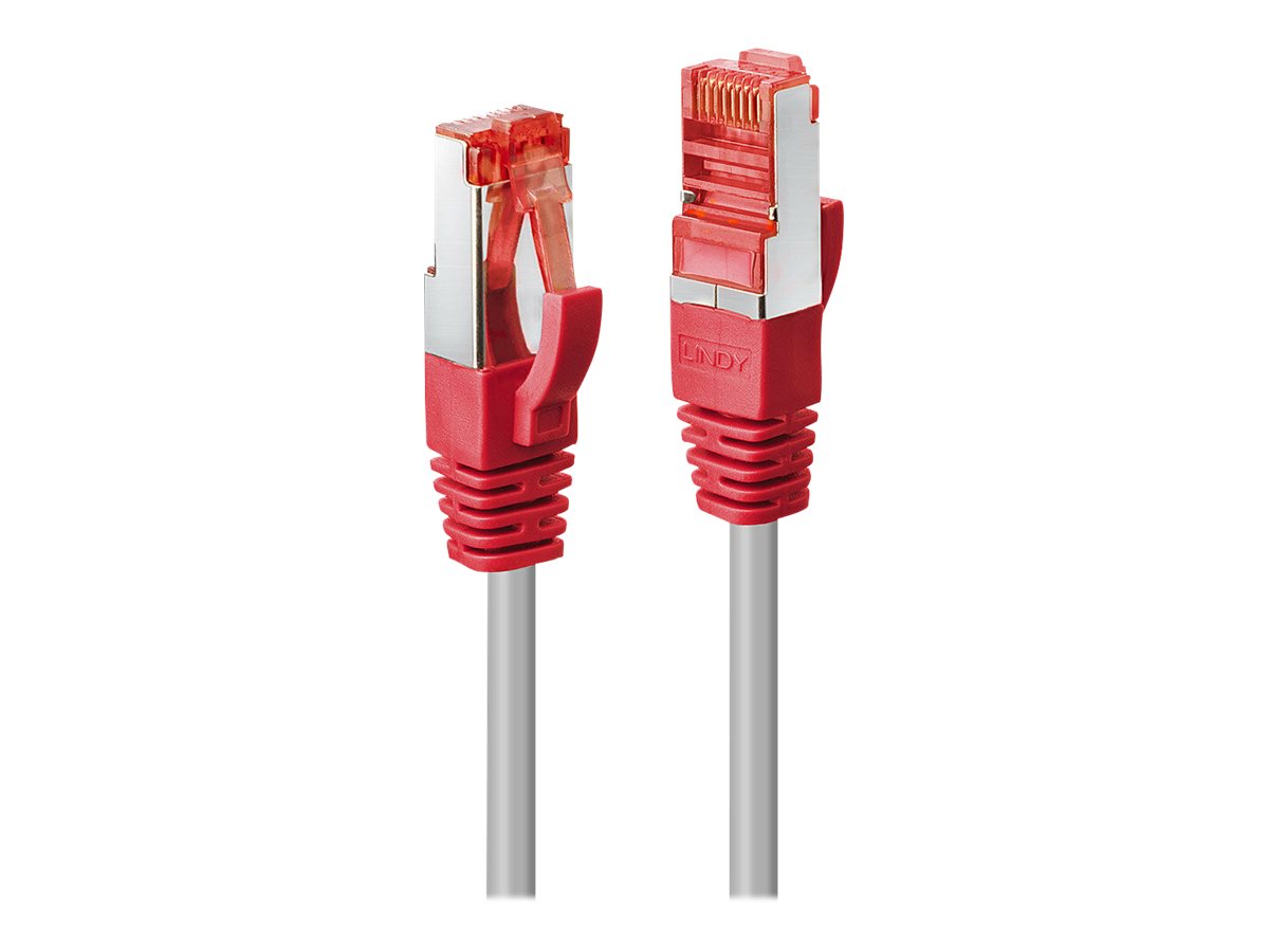 LINDY Patchkabel Cat6 CrossOver S/FTP grau/rot 5.00m