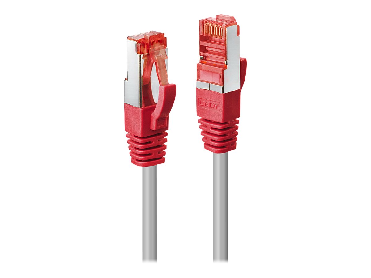 LINDY Patchkabel Cat6 CrossOver S/FTP grau/rot 7.50m