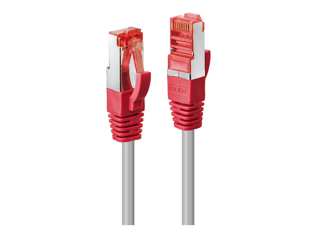 LINDY Patchkabel Cat6 CrossOver S/FTP grau/rot 15m
