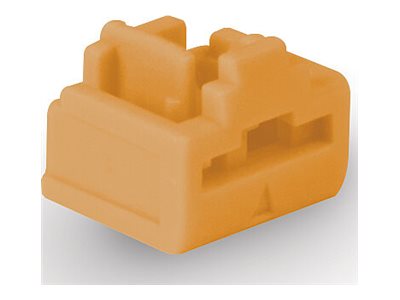 LINDY RJ45 Port Schlösser Orange, 20 Stück