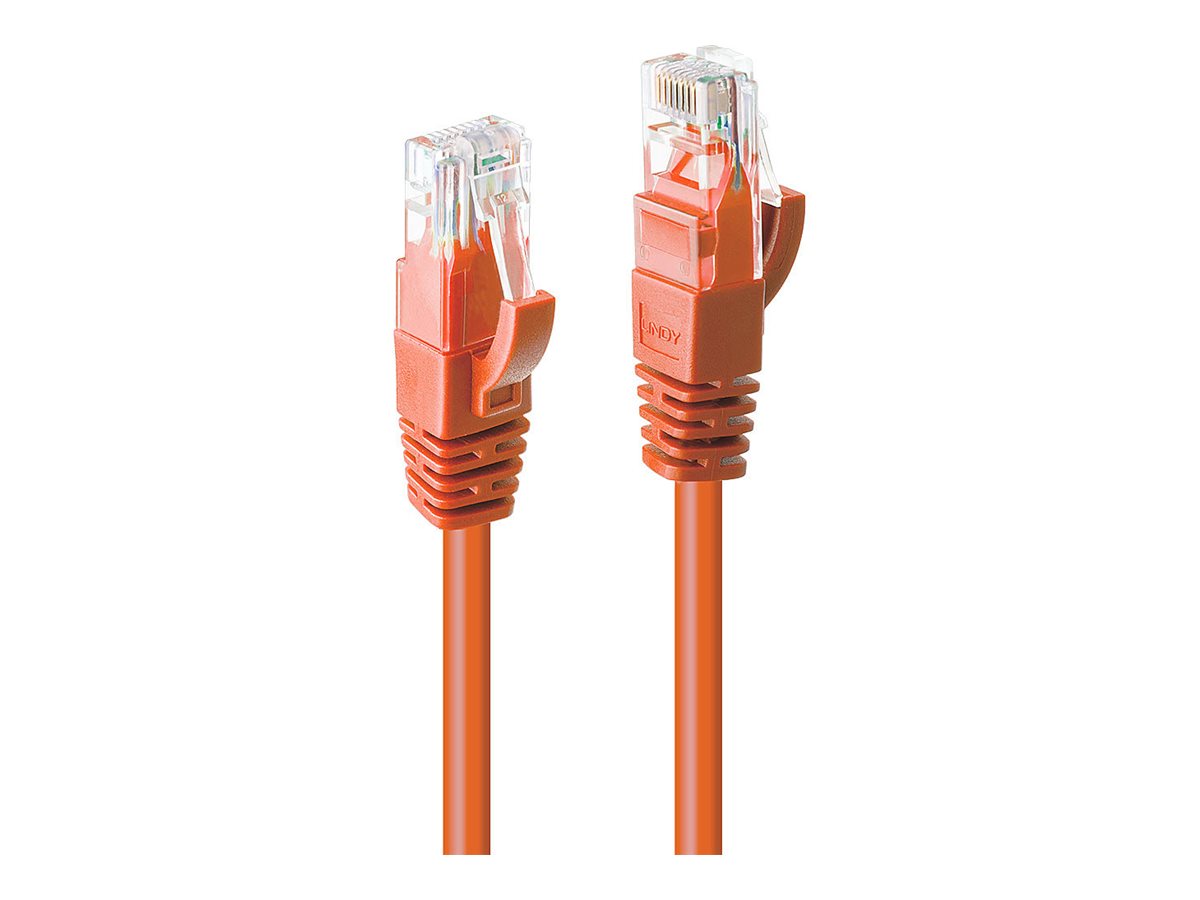 LINDY Patchkabel Cat6 U/UTP orange 1.00m