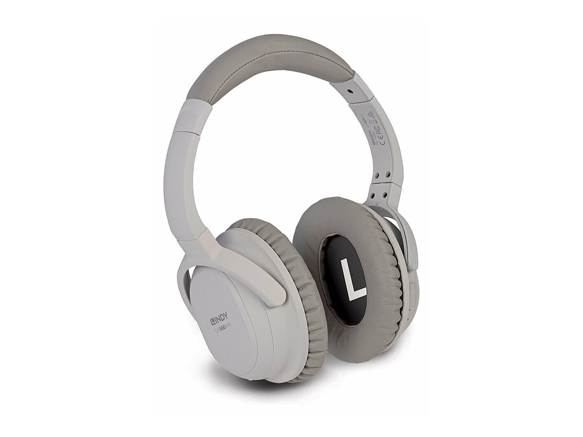 LINDY LH500XW Wireless Active Noise Cancelling Headphone gra