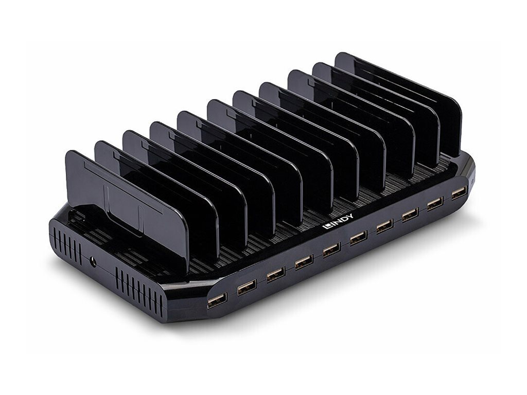 LINDY USB-Ladestation für 10 Tablets & Smartphones 90W