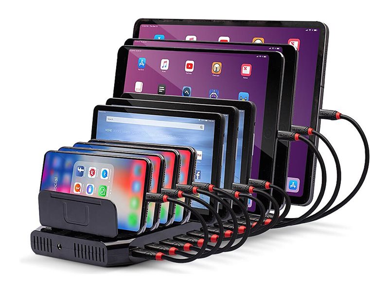 LINDY USB-Ladestation für 10 Tablets & Smartphones 90W