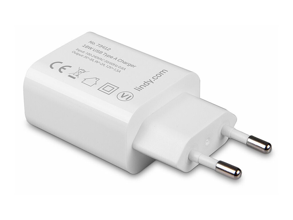 LINDY USB Typ A Charger 18W, weiß