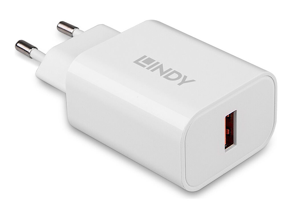 LINDY USB Typ A Charger 18W, weiß