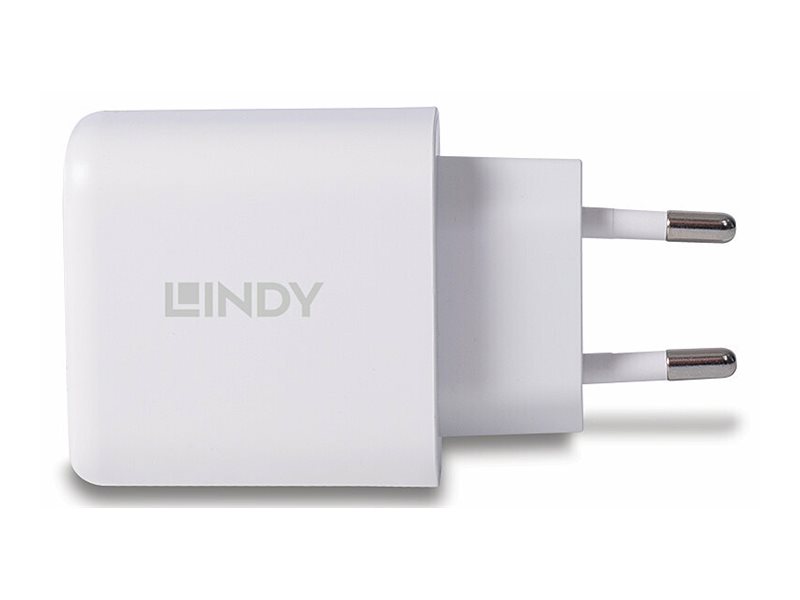 LINDY USB Ladegerät Typ A & C Charger 30W, weiß