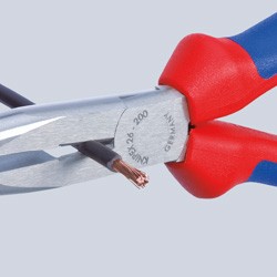 Knipex VDE-Flachrundzange 200mm 2616200 mit Schneide gerade