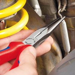 Knipex VDE-Flachrundzange 200mm 2616200 mit Schneide gerade