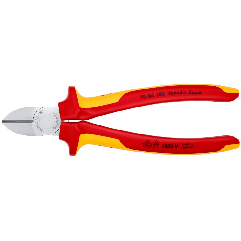 Knipex VDE-Seitenschneider 180mm 7006180