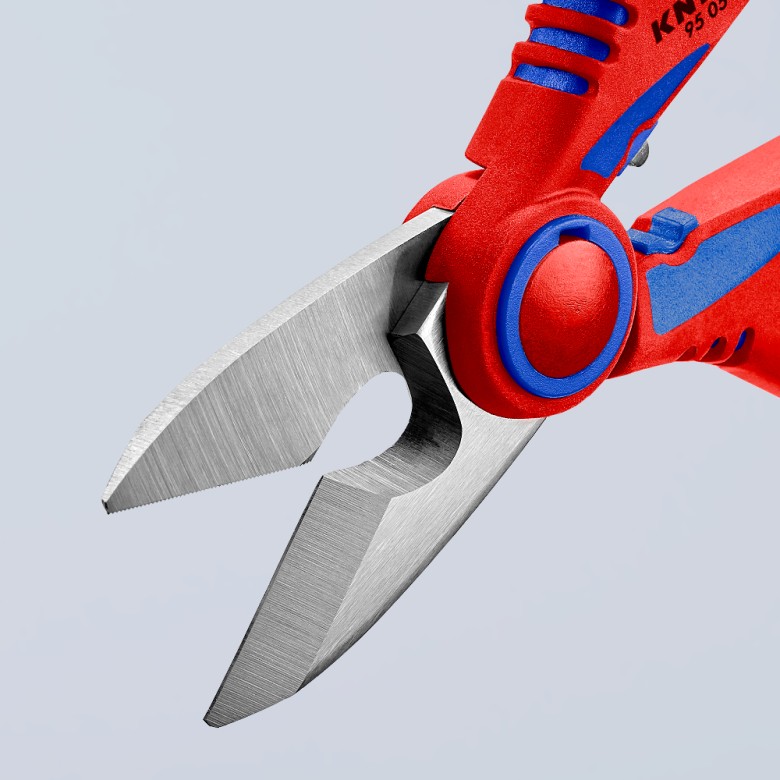 Knipex Elektrikerschere 950510SB Crimpstelle für Aderendhülsen bis 6,0mm²