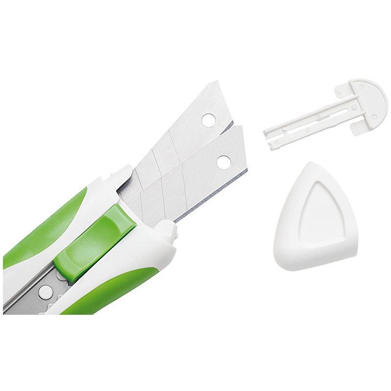 WEDO Cutter Soft 18mm gn.Comfortline incl.2Klingen weiß