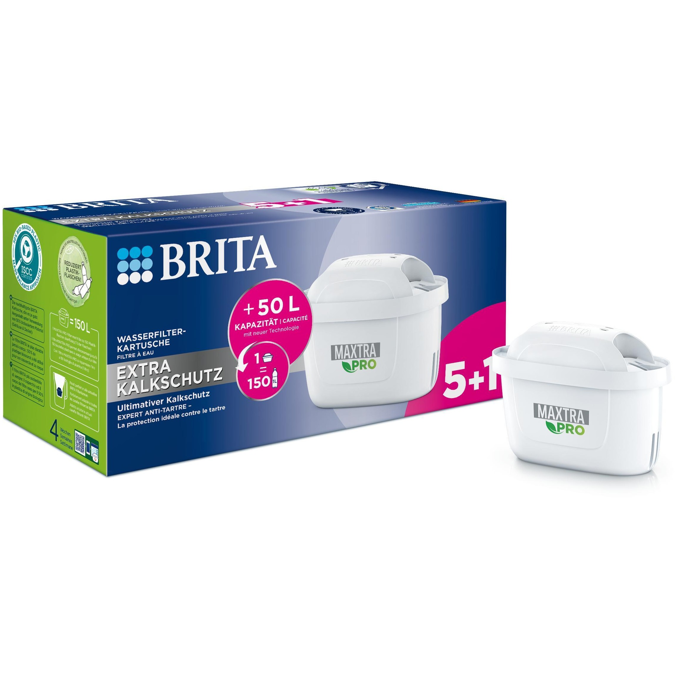 BRITA Tischwasserfilter Maxtra Pro Filterkartusche 5+1 Pack