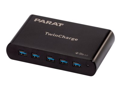 PARAT TC5 TwinCharger GaN schwarz
