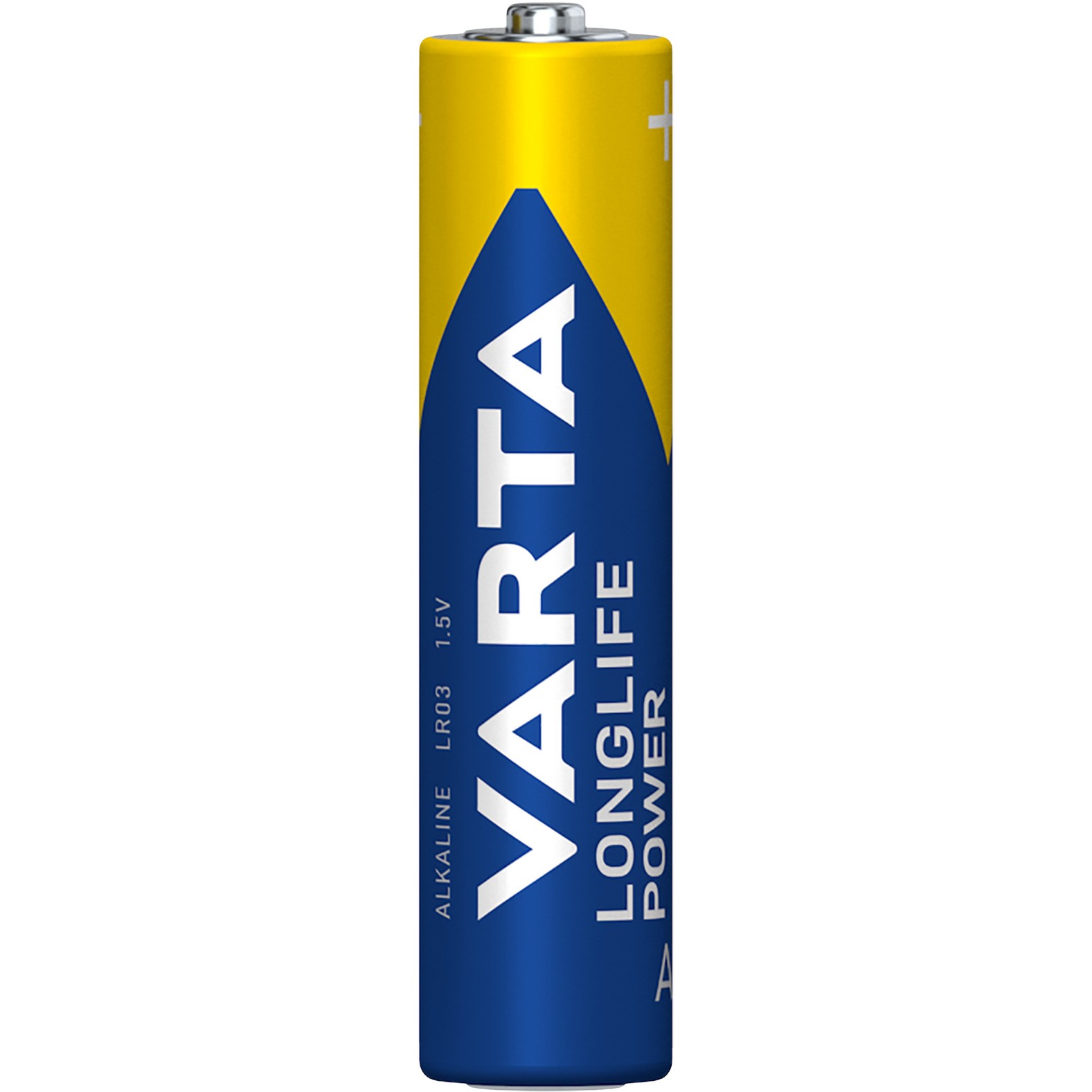 VARTA Batterie Micro, AAA, LR03,4er, 1,5V, 1220mAh, Longlife Power 4 Zellen per Blister