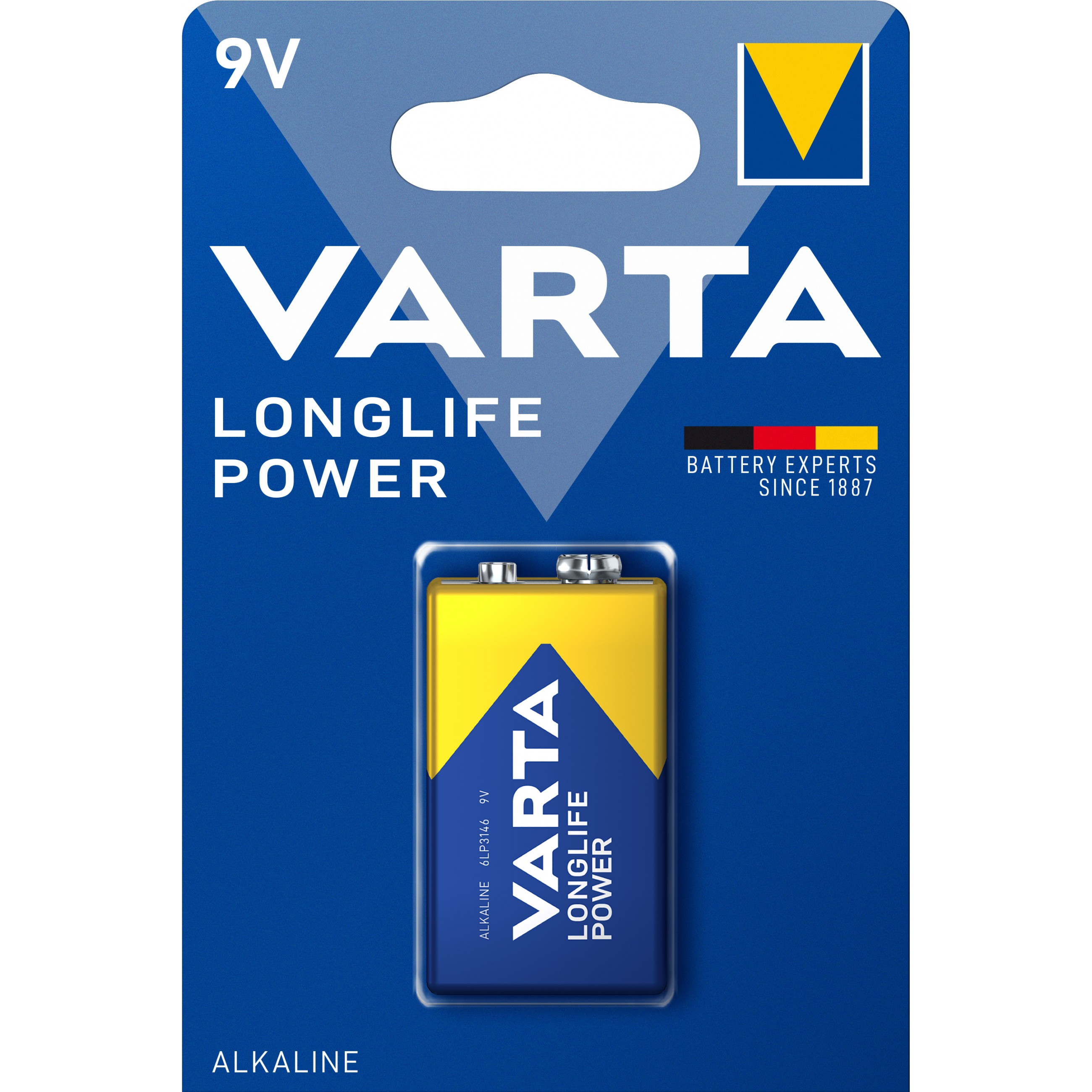 VARTA Batterie E-Block 6LR61, 9V