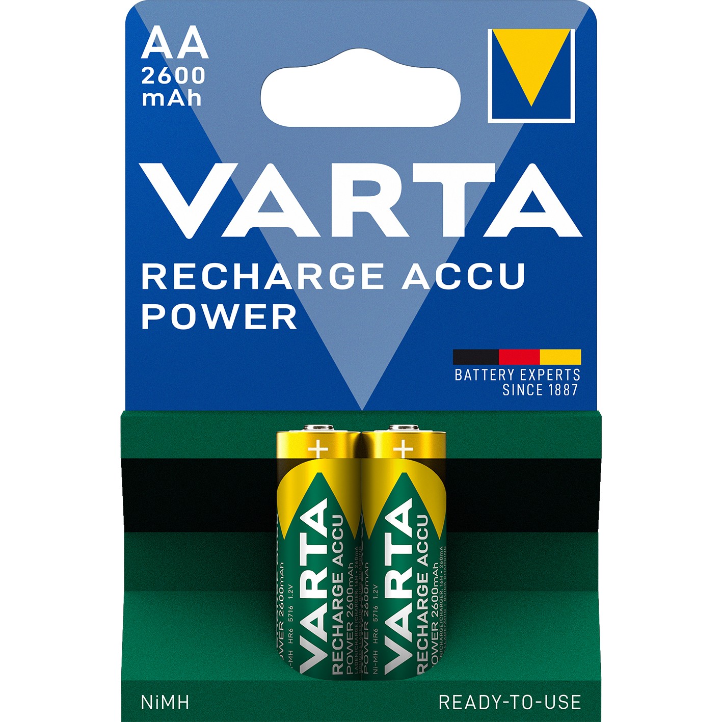 Varta Akku RECHARGE Power    AA  HR6  2600mAh           2St.