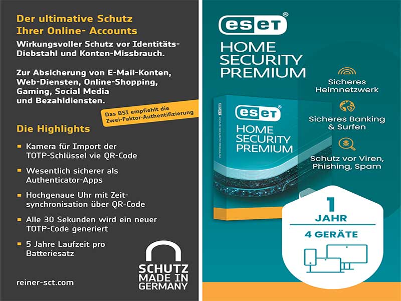 REINER SCT Authenticator mini + ESET Home Security Premium