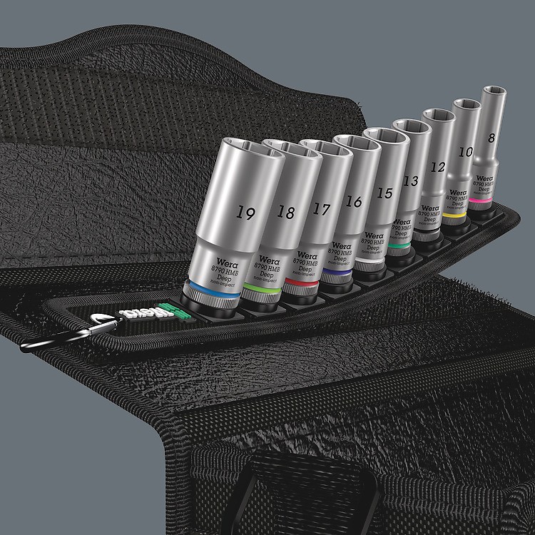 Wera Belt B Deep 1 Steckschlüsseleinsatz-Satz, 3/8-Antrieb