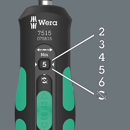 Wera Kraftform Safe-Torque Speed Drehmomeschraudr 2-6Nm 7515