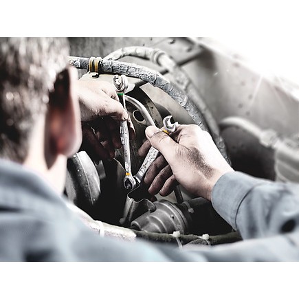 Wera 9631 Magnetleiste 6000 Joker 2 Maul-Ringratschen-Satz